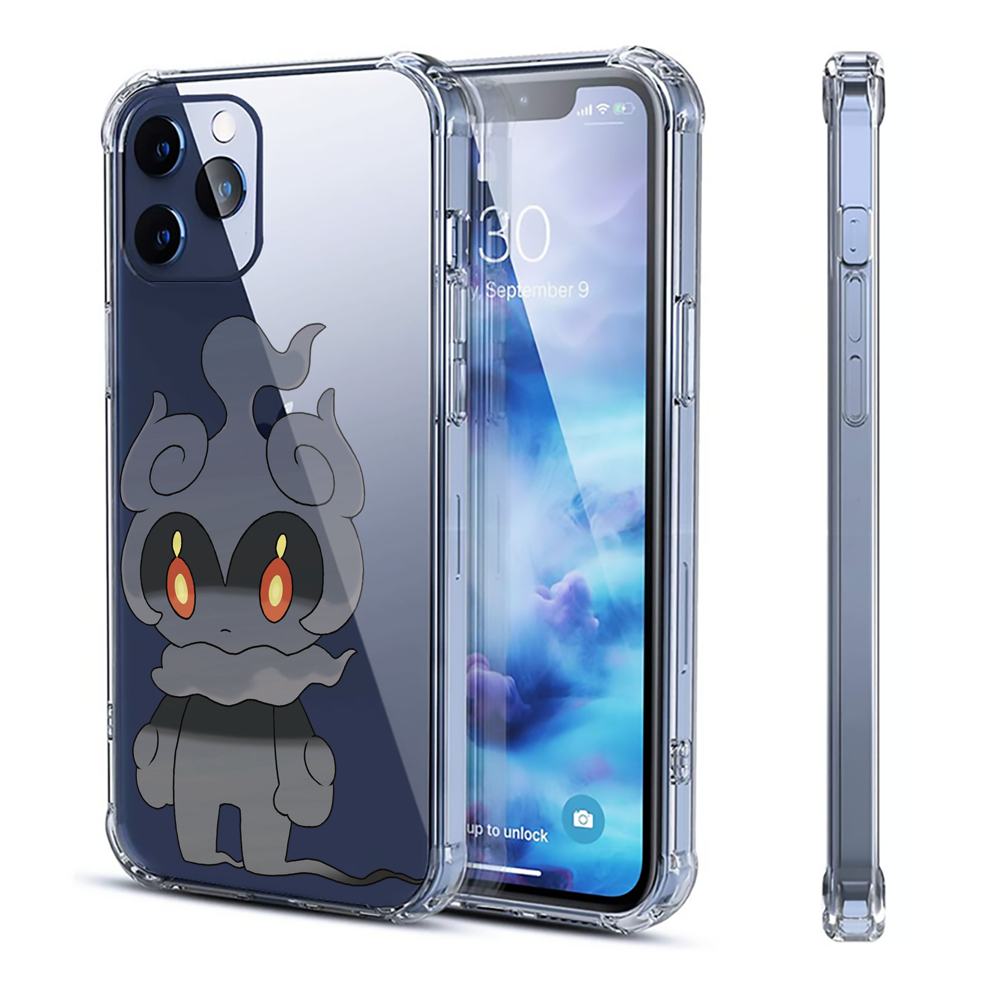 （画像用） ポケットモンスター Pokémon 【iPhone 12シリーズ対応】透明スマホケース（クリアソフトケース）